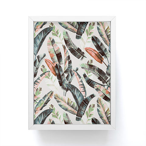 Marta Barragan Camarasa Winter palm trees Framed Mini Art Print