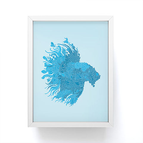 Martin Bunyi Beta Blue Framed Mini Art Print