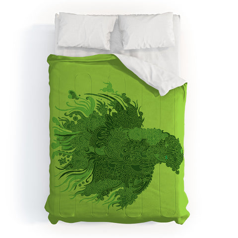 Martin Bunyi Beta Green Comforter