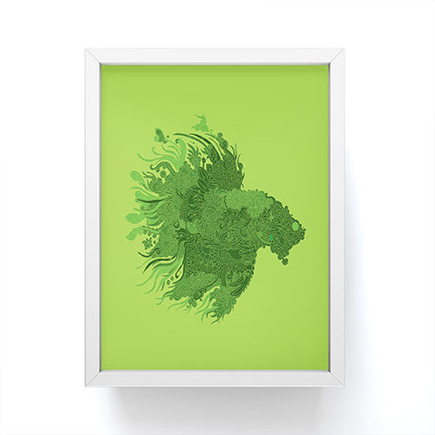 Martin Bunyi Beta Green Framed Mini Art Print