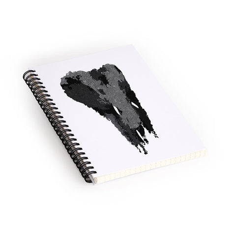 Martin Bunyi Elephant Gray Spiral Notebook