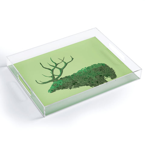Martin Bunyi Elk Green Acrylic Tray