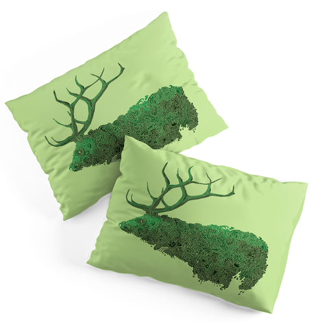 Martin Bunyi Elk Green Pillow Shams