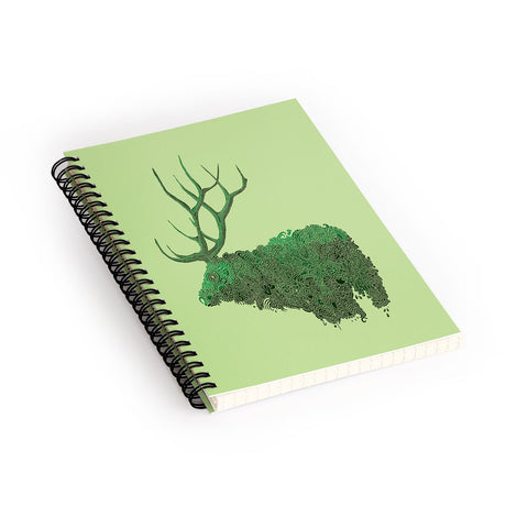 Martin Bunyi Elk Green Spiral Notebook
