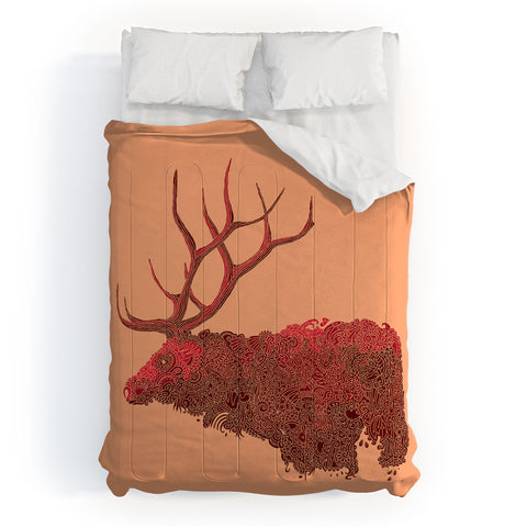 Martin Bunyi Elk Red Comforter