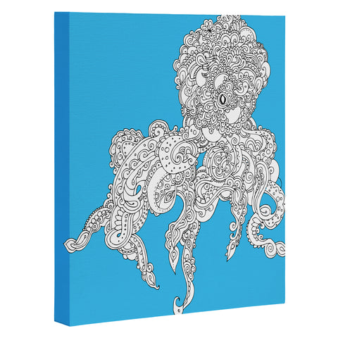 Martin Bunyi Octopus Blue Art Canvas