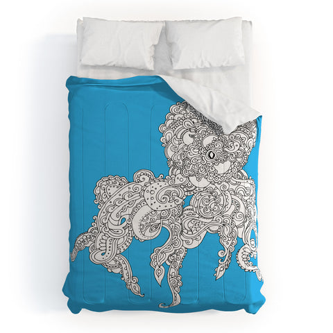 Martin Bunyi Octopus Blue Comforter