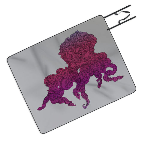 Martin Bunyi Octopus Purple Picnic Blanket