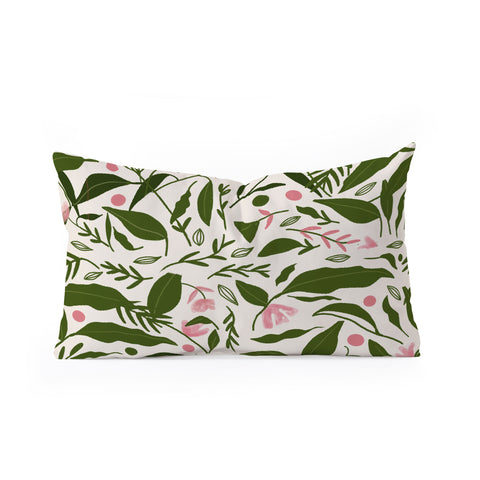 mary joak Aanu the plant lady Oblong Throw Pillow