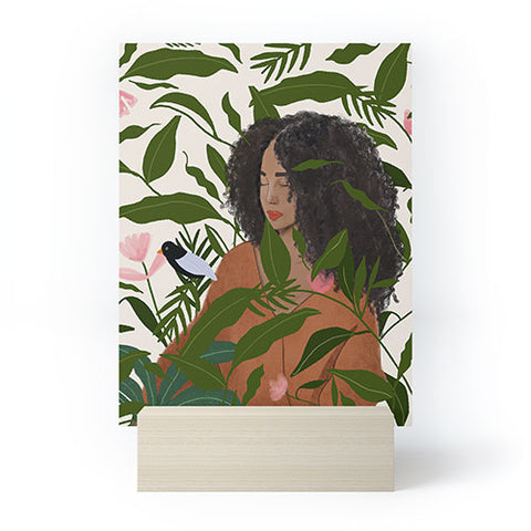 mary joak Aanu the plant lady Mini Art Print