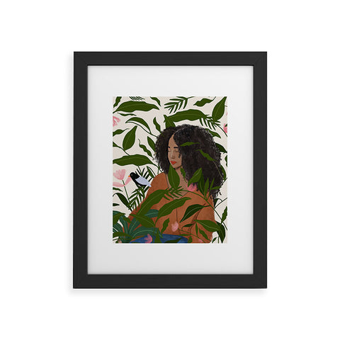mary joak Aanu the plant lady Framed Art Print