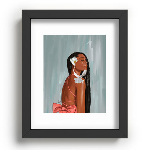 mary joak Girl in a bow Recessed Framing Rectangle