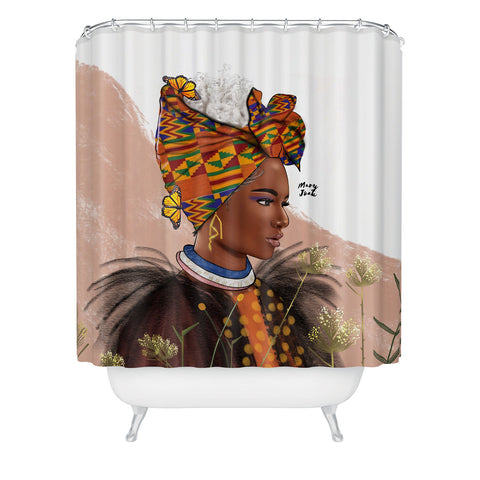 mary joak Just Bloom Shower Curtain