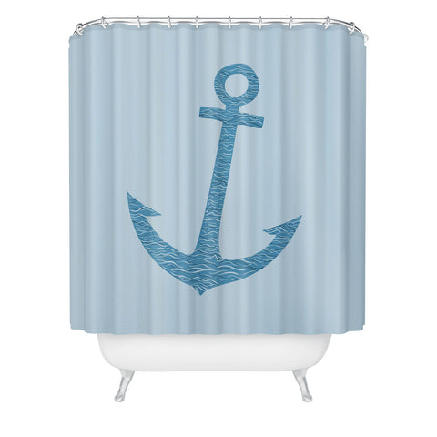 Matt Leyen Anchors Awaves Shower Curtain