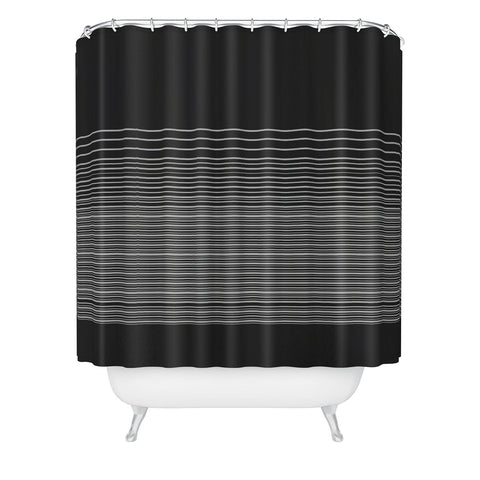 Matt Leyen Gradient Dark Shower Curtain