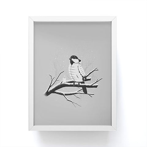 Matt Leyen North For The Winter Grey Framed Mini Art Print