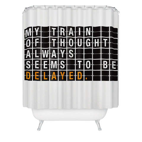 Matt Leyen Train Of Thought Shower Curtain