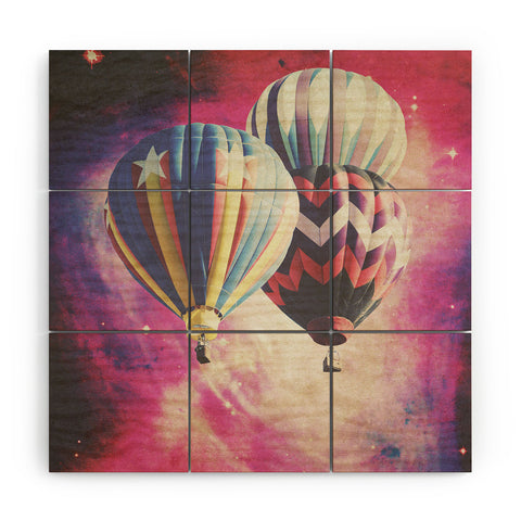Maybe Sparrow Photography Balloons In Space Wood Wall Mural