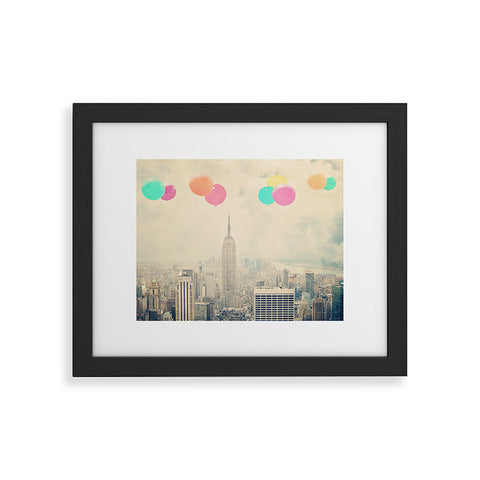 Maybe Sparrow Photography Balloons Over The City Framed Art Print