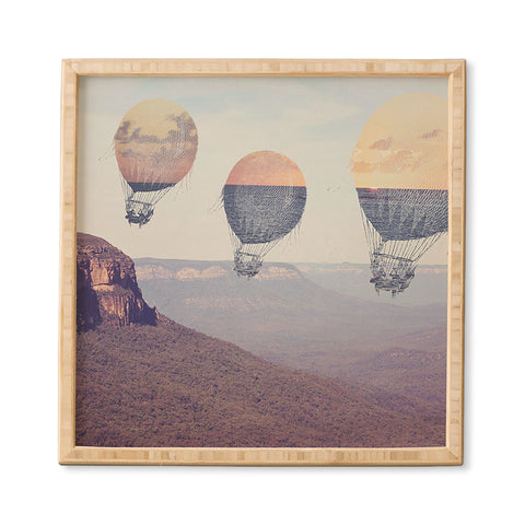 Maybe Sparrow Photography Canyon Balloons Framed Wall Art