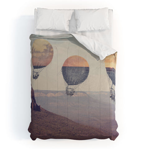 Maybe Sparrow Photography Canyon Balloons Comforter