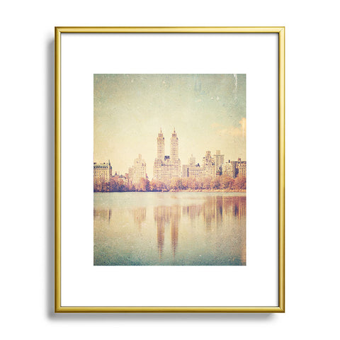Maybe Sparrow Photography Central Park Mirror Metal Framed Art Print