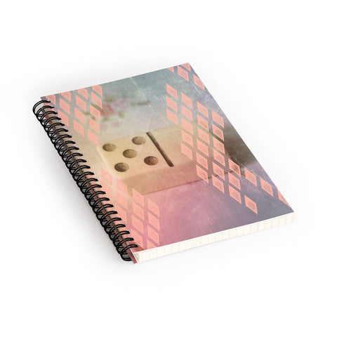 Maybe Sparrow Photography Diamond Domino Spiral Notebook