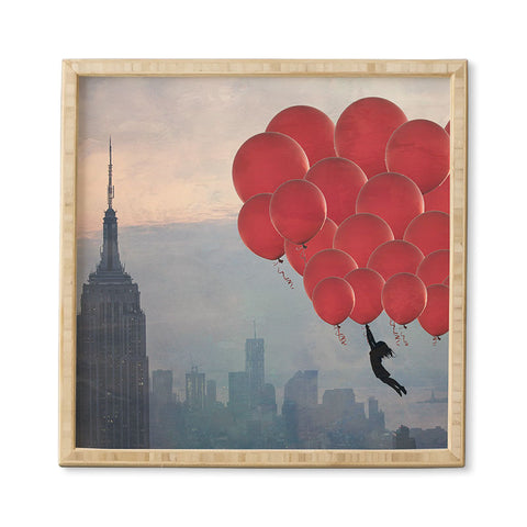 Maybe Sparrow Photography Floating Over The City Framed Wall Art