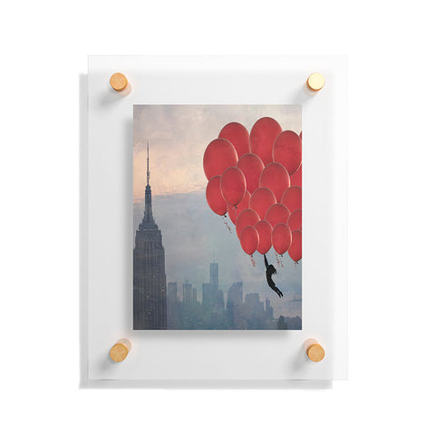 Maybe Sparrow Photography Floating Over The City Floating Acrylic Print