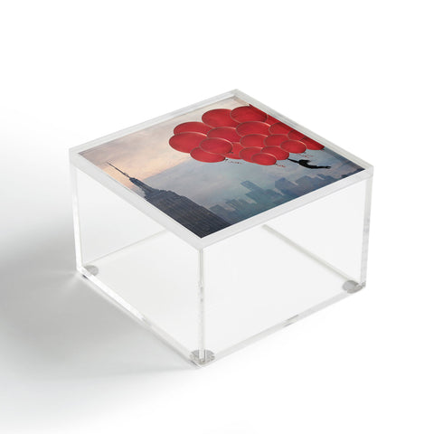 Maybe Sparrow Photography Floating Over The City Acrylic Box