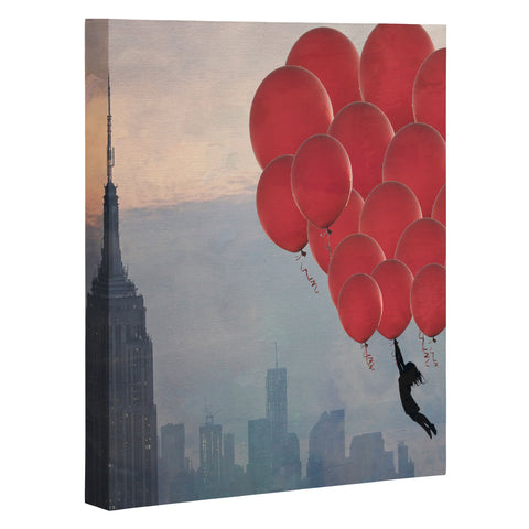 Maybe Sparrow Photography Floating Over The City Art Canvas