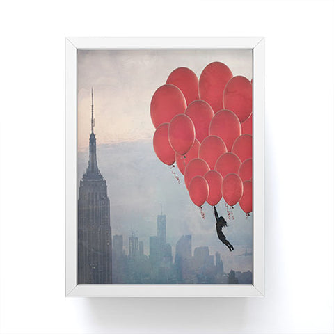 Maybe Sparrow Photography Floating Over The City Framed Mini Art Print