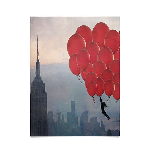 Maybe Sparrow Photography Floating Over The City Poster