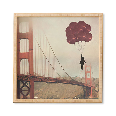 Maybe Sparrow Photography Floating Over The Golden Gate Framed Wall Art