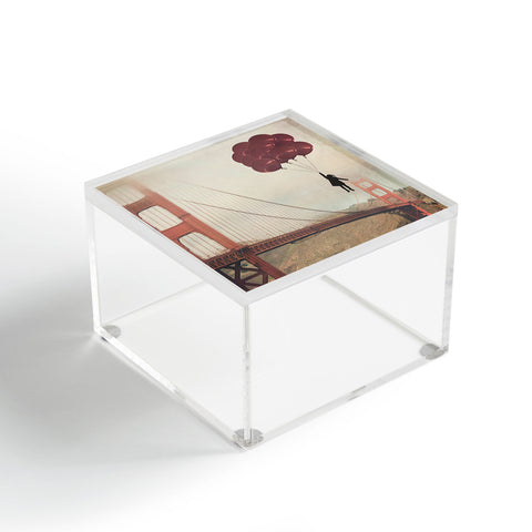 Maybe Sparrow Photography Floating Over The Golden Gate Acrylic Box