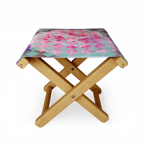 Maybe Sparrow Photography Floral Diamonds Folding Stool
