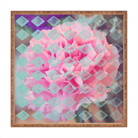Maybe Sparrow Photography Floral Diamonds Square Tray