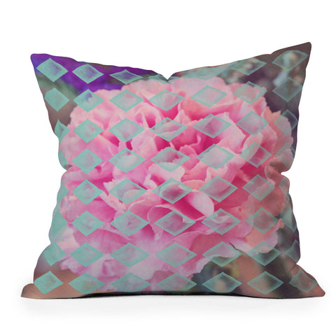 Maybe Sparrow Photography Floral Diamonds Throw Pillow