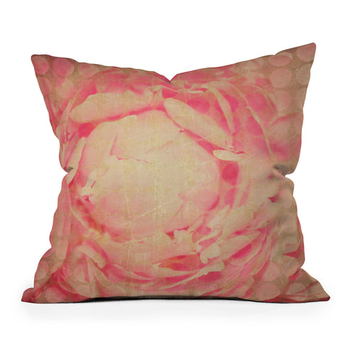 Maybe Sparrow Photography Flowered Dots Throw Pillow