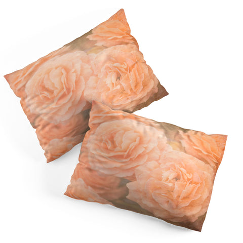 Maybe Sparrow Photography Orange Floral Crush Pillow Shams