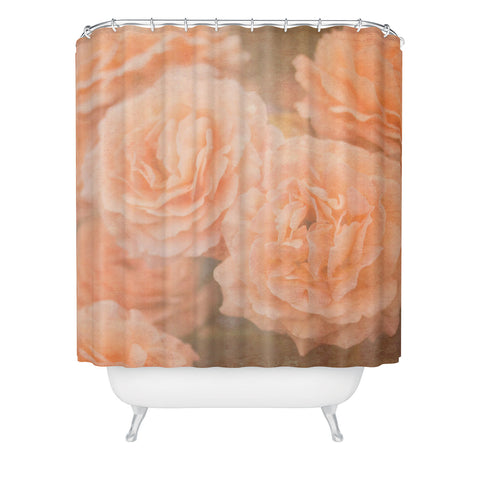 Maybe Sparrow Photography Orange Floral Crush Shower Curtain
