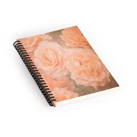 Maybe Sparrow Photography Orange Floral Crush Spiral Notebook
