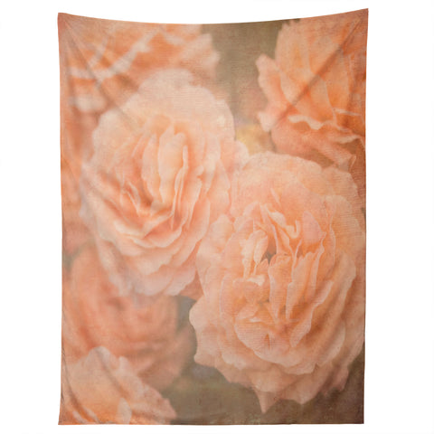Maybe Sparrow Photography Orange Floral Crush Tapestry