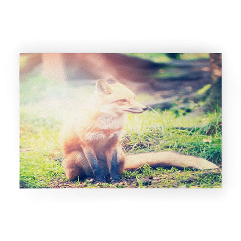 Maybe Sparrow Photography Sunny Fox Welcome Mat