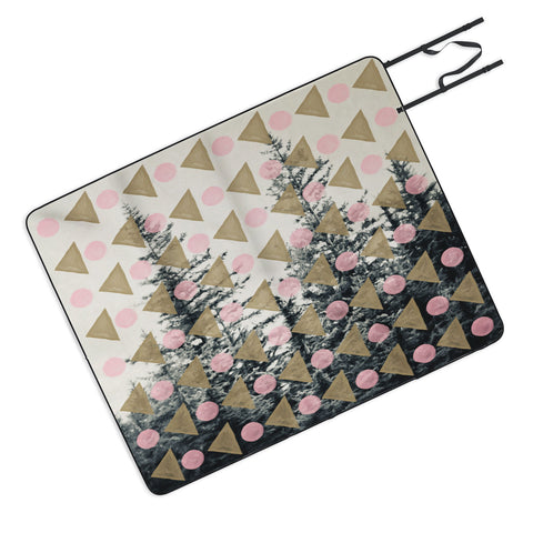 Maybe Sparrow Photography Through The Geometric Trees Picnic Blanket