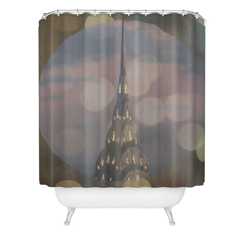 Maybe Sparrow Photography Window To The Chrysler Shower Curtain