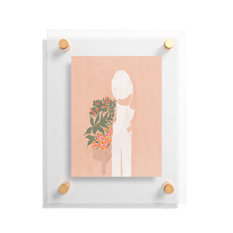 Megan Galante Flower Shoppe Girl Floating Acrylic Print