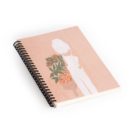 Megan Galante Flower Shoppe Girl Spiral Notebook