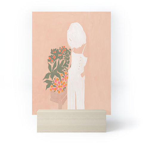 Megan Galante Flower Shoppe Girl Mini Art Print