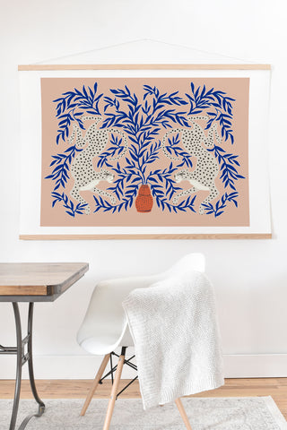 Megan Galante Leopard Vase Art Print And Hanger